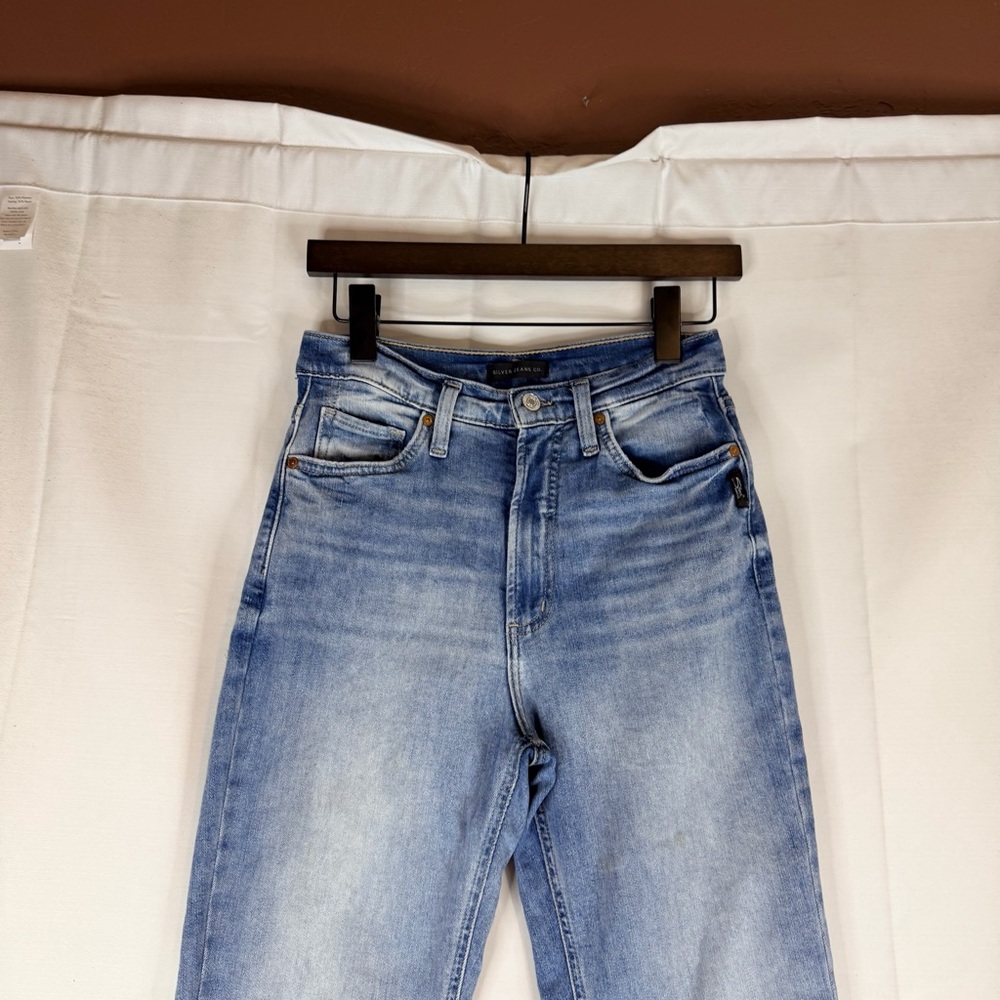 SILVER JEANS CO Women’s Size 27 Denim Vintage Bootcut Style Stretch High Rise - Picture 4 of 16